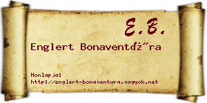 Englert Bonaventúra névjegykártya